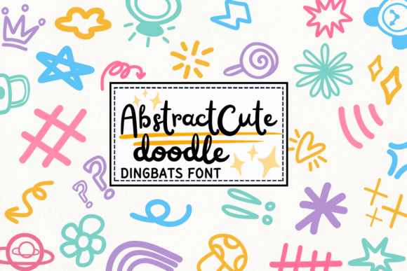 Abstract Cute Doodle: A Playful Font for Creative Web Design
