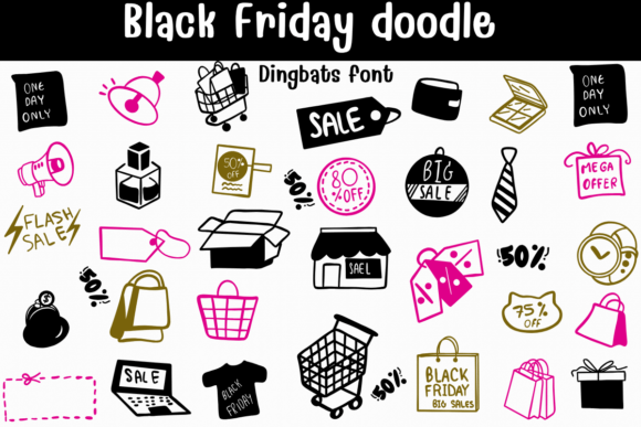 Black Friday Doodle: A Designer's Review of This Hand-Drawn Dingbats Font