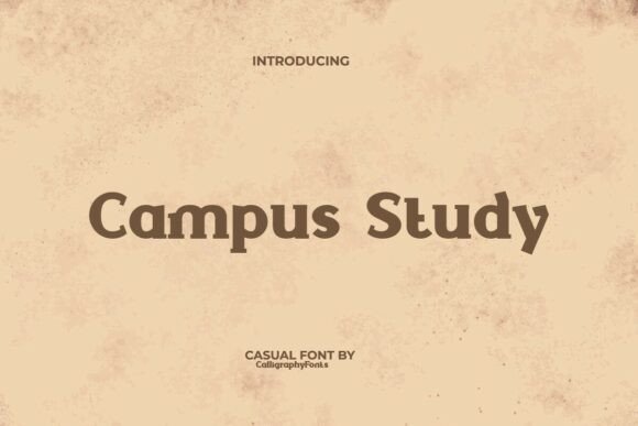 Campus Study: A Laid-Back Font for Friendly Branding