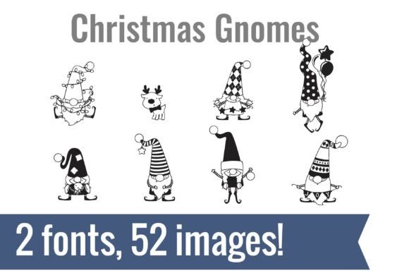 Christmas Gnomes Dingbats: A Charming Font for Cozy Creations