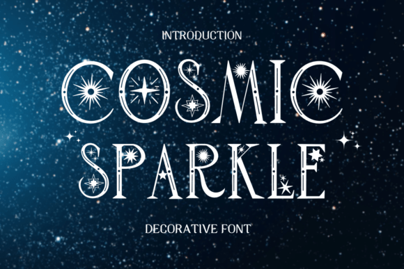 Cosmic Sparkle: A Mysterious Font for Bold Design Projects