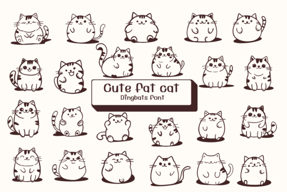 Cute Fat Cat Font for Marketing and Creative Campaigns