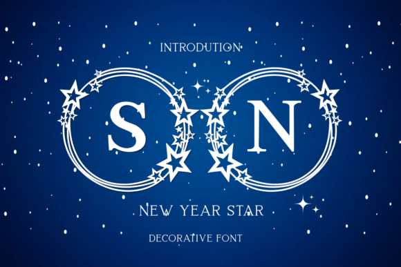 Discover New Year Star: A Cool Decorative Font for Creative Projects