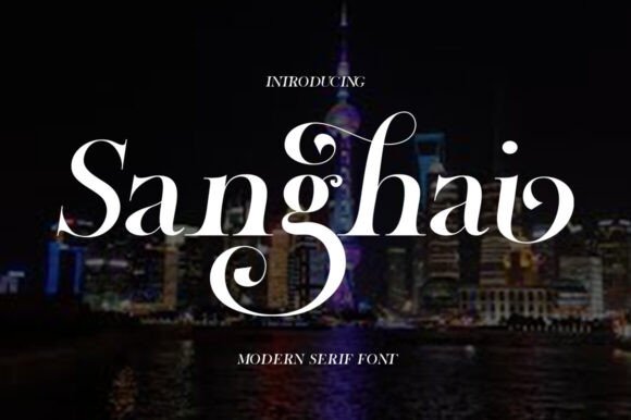 Discover Sanghai: A Serif Font for Elegant Publishing