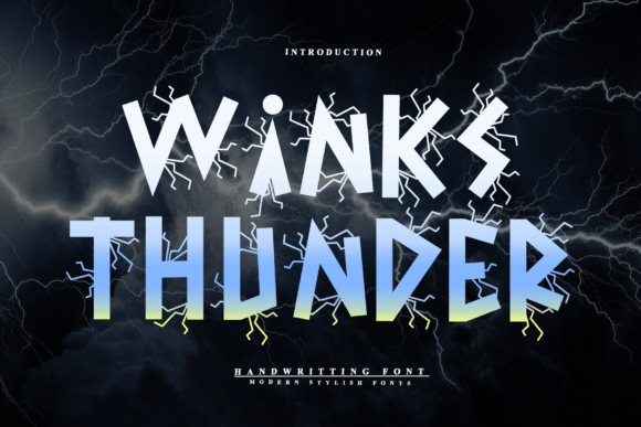 Discover the Elegance of Winks Thunder Font