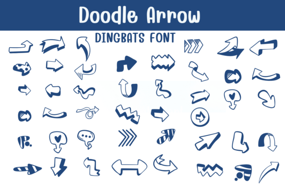 Doodle Arrow: A Playful Font for Modern Marketing Graphics