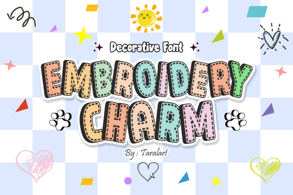 Embroiderycharm Regular: A Cozy Font for Your Brand Story
