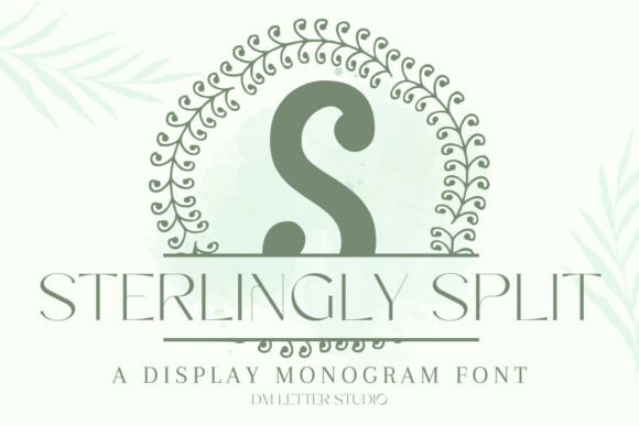 Enhance Your Brand with Sterlingly Split Monogram Font