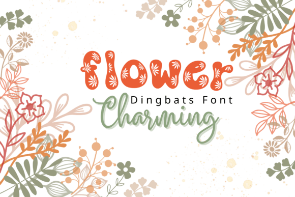 Flower Charming: A Charming Dingbat Font for Editorial Design