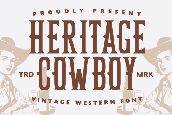 Heritage Cowboy: A Vintage Western Font for Creative Products