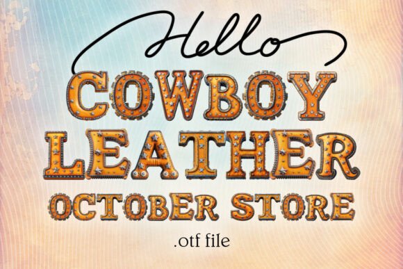 How Cowboy Leather Alphabet Font Makes Your Campaign Visually Remarkable