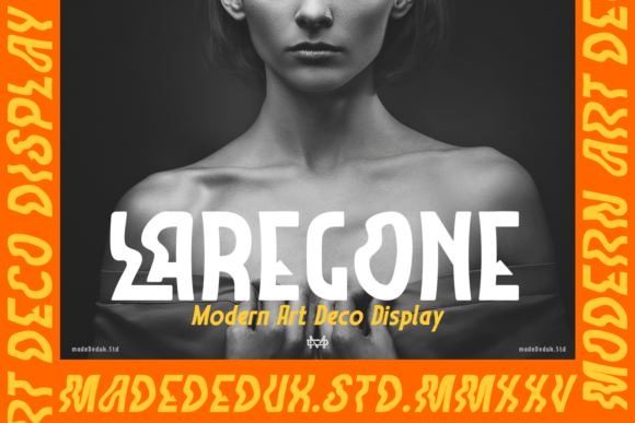 Laregone: An Art Deco Display Font for Luxury Web Design