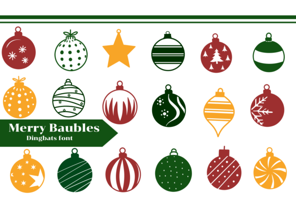 Merry Baubles: The Cute Dingbats Font for Your Brand Identity