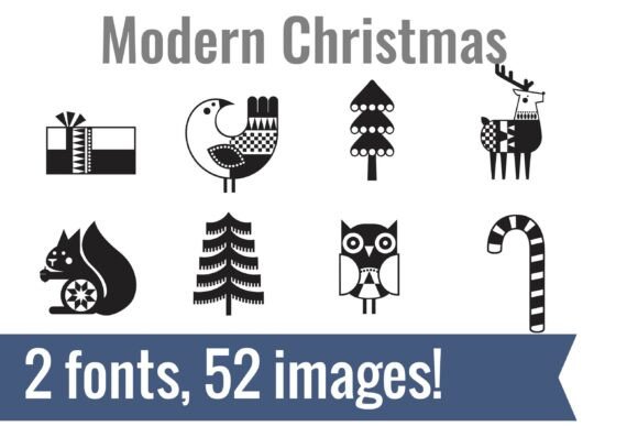 Modern Christmas Dingbats: A Stylish Font for Holiday Campaigns