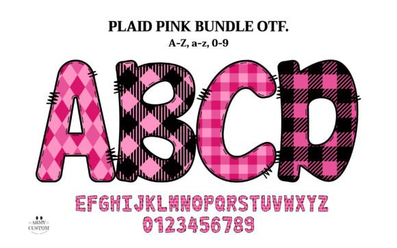Plaid Pink Color Font: An Expert Design Review