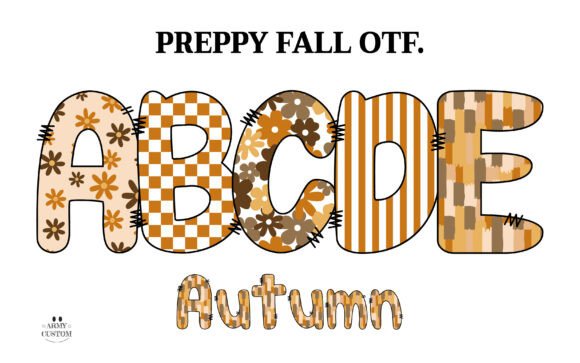 Preppy Fall Autumn: A Font for Editorial Warmth and Seasonal Joy