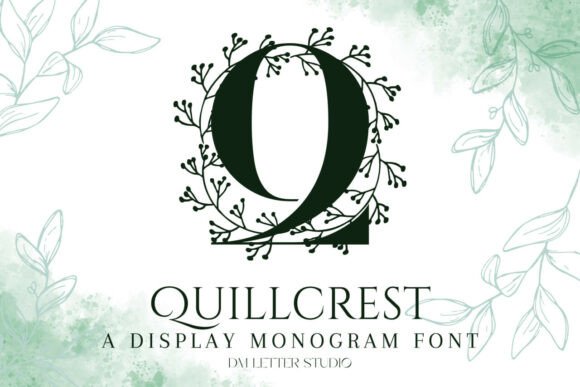 Quillcrest Monogram: A Premium Font for Elegant Web Design