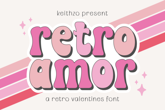 Retro Amor Font: A Groovy Display Typeface for Editorial Mood