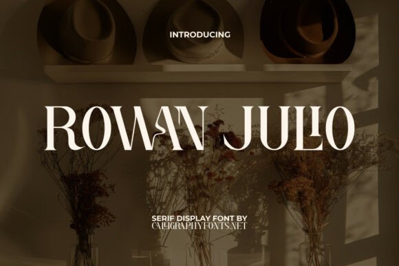 Rowan Julio: A Serif Font for Elegant Handmade Creations