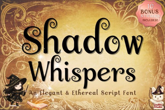 Shadow Whispers: An Elegant Serif Font for Ethereal Designs