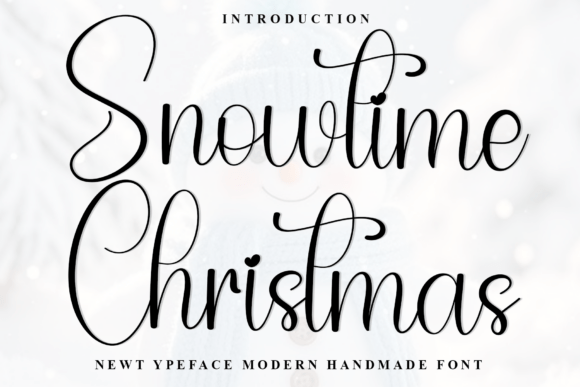 Snowtime Christmas: A Festive Font for Editorial Design