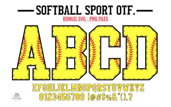 Softball Army: The Premium Font for Crafters & Product Creators