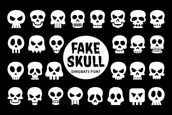 The Fake Skull Font for Editorial Atmosphere
